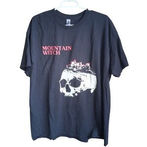 Mountain Witch Black SS Graphic Tee Band  Doom Metal 2XL EUC